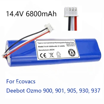Neue original 14,4 V 6800mAh Roboter-staubsauger Batterie Pack für Ecovacs Deebot Ozmo 900, 901, 905, 930, 937