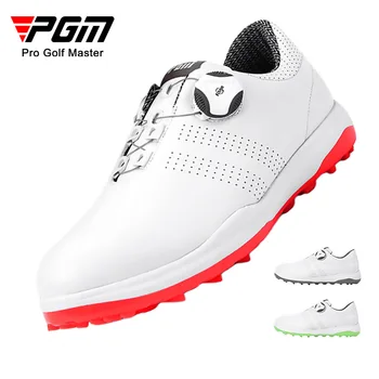 Женская обувь для гольфа PGM, водонепроницаемые легкие кроссовки со шнурками и пряжкой, женские дышащие нескользящие кроссовки XZ165