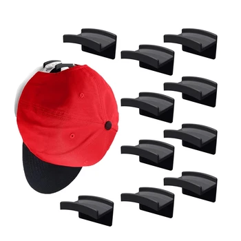 Клейкие крючки для шляп Для настенного крепления бейсбольных кепок, прочные вешалки для шляп, Органайзер для хранения для декора комнаты