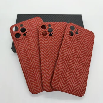 Прямая поставка, Красное Ультратонкое Углеродное волокно Для iPhone 12 Pro Max, Точное Положение отверстия Для iPhone12 12Promax, Женский чехол