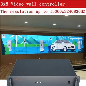 Контроллер видеостены 3x8, разрешение до 15360x3240 при частоте 30 Гц, TK-GT0424