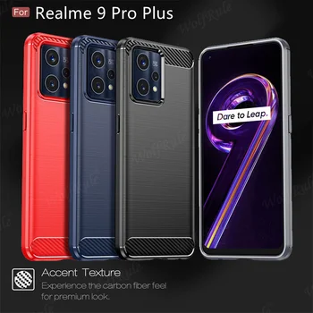 Для Чехла OPPO Realme 9 Pro Plus Чехол Для Realme 9 Pro Plus Саппу Противоударная Задняя крышка Из ТПУ Мягкий Чехол Для Realme 9i 9 Pro Plus Чехлы