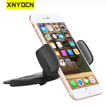 Держатель Xnyocn для телефона с регулируемым вращением на 360 градусов, Универсальная автомобильная подставка для мобильного телефона, слот для компакт-дисков, держатель мобильного телефона для смартфона Xiaomi