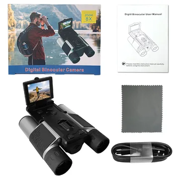 2,5 К с 2,0-дюймовым ЖК-экраном, 8-кратным цифровым зумом, Бинокулярный Телескоп, Охотничья камера, Видео- и Фоторегистратор, Оборудование для кемпинга на открытом воздухе