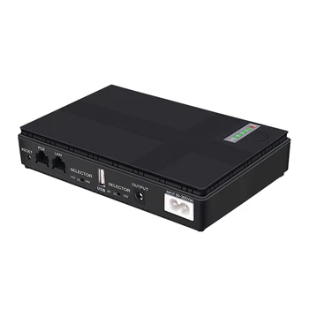 1 Комплект 9 В 12 В Источник Бесперебойного питания Mini UPS USB POE 10400 мАч Резервная батарея Для Wi-Fi маршрутизатора CCTV (штепсельная вилка США)