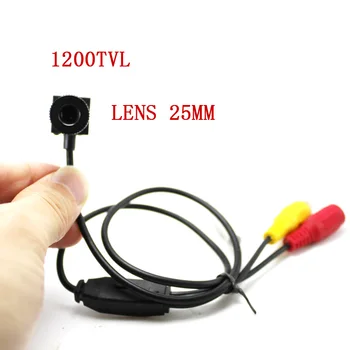 Пуля камера 1200TVL Мини камера видеонаблюдения Домашняя безопасность камеры видеонаблюдения Маленький объектив камеры наблюдения 25 мм