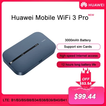 Huawei портативный WiFi 3 pro E5783-836 Беспроводная точка доступа Lte 4g с sim-картой, мини-модем-маршрутизатор емкостью 3000 мАч, Карманный Wifi-маршрутизатор