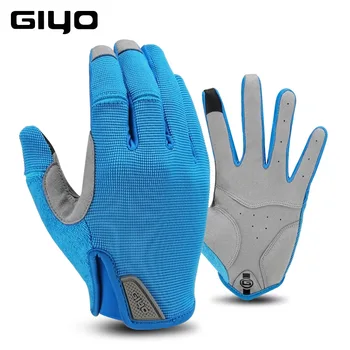 GIYO S-05 Зимняя Перчатка для верховой езды с полным пальцем, Ветрозащитные Теплые Противоскользящие дышащие спортивные перчатки, Велосипедное снаряжение
