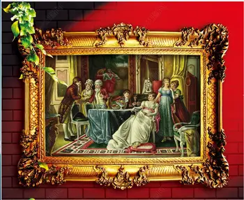 обои 3D на заказ, фреска на стену, рисунок Европейского дворца, картина маслом, домашний декор, фотообои для стен в рулонах