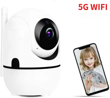 Беспроводная IP-камера 5G WIFI 1620P, камера видеонаблюдения Wifi 360, Мини-камера видеонаблюдения для домашних животных С Wi-Fi, Радионяня 1080P, Умный Дом