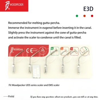 Наконечники для ультразвукового скалера Woodpecker E3D Endodontics подходят для наконечника EMS