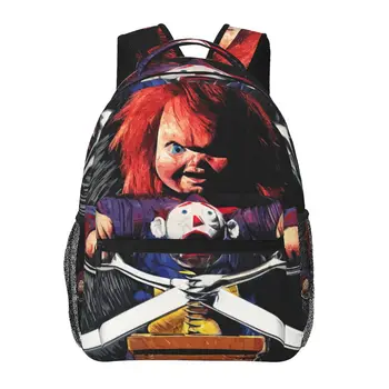 Рюкзак Chucky для девочек и мальчиков, дорожный рюкзак для подростков, школьная сумка