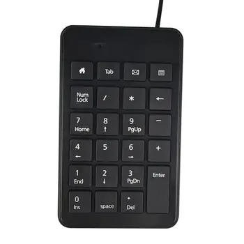 Цифровая клавиатура USB Number Pad для настольного ноутбука Универсальная, прочная и долговечная конструкция с 5-футовым кабелем Компактная и падающая