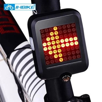 INBIKE Велосипедный фонарь с Автоматическим Индикатором Поворота Задний фонарь bisiklet aksesuar Задний фонарь для Велосипеда Высокой видимости