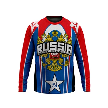 Российская Федерация Россия футболка мужские трикотажные изделия высокого качества топы национальной команды болельщики уличная одежда новая одежда RUS флаг страны RU