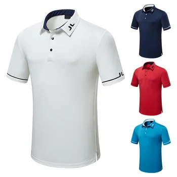 Новая мужская летняя одежда для гольфа с короткими рукавами, быстросохнущая верхняя одежда без подкладки
