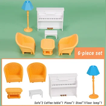 1 комплект мини-печи для пикника на открытом воздухе, стол и стулья, аксессуары для игрушек, детский мини-игровой дом, кукольный дом, реквизит для семейной сцены, съемок