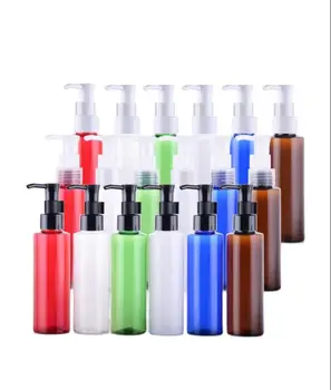 Пластиковая ПЭТ-бутылка 100 мл 120 мл для туалетной воды/лосьона/масла для удаления/сыворотки/шампуня косметическая упаковка для ухода за кожей бутылка насоса