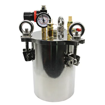 Напорный бак-дозатор из нержавеющей стали объемом 2 л 304, Напорный бочонок, Дозирующий клапан, Ведро для хранения жидкости