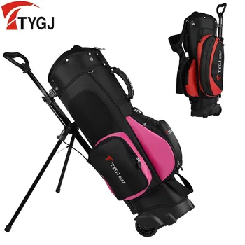 Мужская/Женская Легкая сумка для гольфа, Переносная сумка для штатива, плечевой ремень с колесом, спортивные принадлежности, сумка для гольфа, 13 клюшек