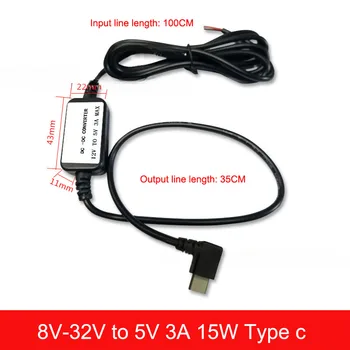 USB C 15 Вт Micro Buck Источник Питания Адаптер Для Зарядки мобильного телефона от 8-32 В до 5 В 5A Понижающий Преобразователь для радио аудио LED