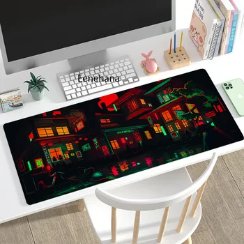 Персонализированный Художественный игровой коврик для мыши Gamer Large tapis de souris аниме Резиновый Фиксирующий край Большой Компьютерный коврик для мыши Настольный коврик для ноутбука