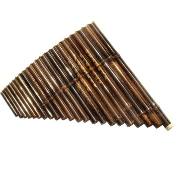 Флейта с 25 трубками Китайская бамбуковая флейта Традиционный этнический музыкальный инструмент звукосниматель Bluetooth Профессиональная флейта Traversa