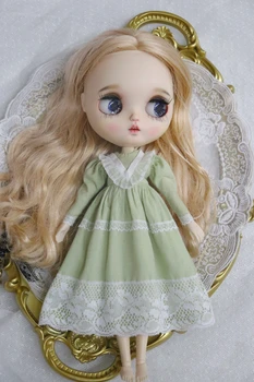 (Специальная распродажа) Одежда для куклы Dula Платье Светло-зеленая двойная юбка для куклы Blythe ob24 Bjd