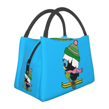 Calimero Лыжные изолированные сумки для ланча для женщин, Герметичный термосумка с комиксами Аниме, сумка для ланча, Пляжный Кемпинг, Путешествия