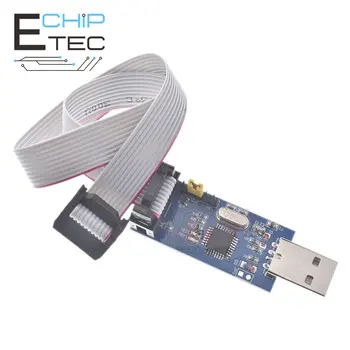 1ШТ USBasp USB ISP 3,3 В/5 В AVR Программатор USB ATMEGA8 ATMEGA128 Новый + 10PIN Провод Поддержка Win7 64Bit