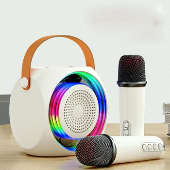 Оптовый Портативный микрофон для караоке BT, мини-динамик С микрофоном
