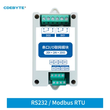 Коммутатор MA02-AACX2220 Ebyte + Аналоговый RS232 Modbus RTU DC8-28V 2DI + 2AI + 2DO Сторожевые сетевые модули ввода-вывода с последовательным портом для PLC IoT
