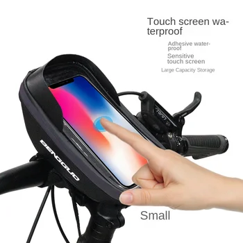 Велосипед сумка Велоспорт топ передняя труба рама сумка водонепроницаемый телефон держатель чехол для хранения сенсорный экран MTB дорожный велосипед сумка аксессуары