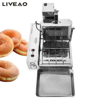 Автоматическая машина для приготовления пончиков коммерческая электрическая машина для приготовления пончиков из нержавеющей стали
