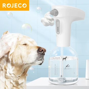 Автоматический дозатор Пенящегося мыла ROJECO Cat, Умный Дозатор Жидкого мыла для домашних животных, Шампунь для собак, Душевые принадлежности Для чистки кошек