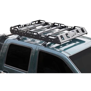 Багажник на стальной крыше JINHUIJU 4x4 из алюминия 163x115 см, багажник на крышу со светодиодными аксессуарами
