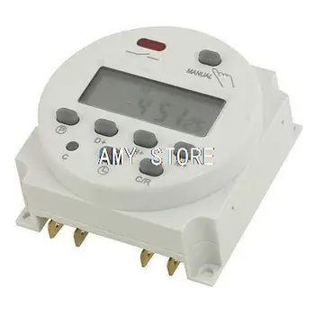 Монтируемый на DIN Еженедельный Цифровой программируемый таймер 16A 12VDC/AC 24VDC/AC 36VDC/AC 48VDC/AC 110VAC 220VAC Переключатель времени CN101A