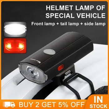 Фонарь для Кемпинга Из алюминиевого сплава; Зарядка через USB; Принадлежности для Велоспорта; 2000 мА; Передняя лампа для ночной езды; Светодиодное велосипедное снаряжение; Лампа для шлема