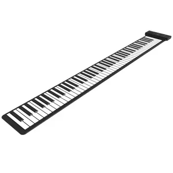 Профессиональное 88 Клавишное Рулонное Пианино Портативное USB Складное цифровое Пианино Гибкая силиконовая электронная клавиатура Для Детей И Взрослых