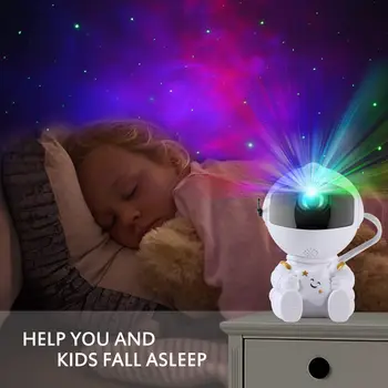 Новый Астронавт Галактика-Проектор Звездное Небо Светодиодный Ночник Астронавт Лампа Маленькая Звезда Проектор для Детской Спальни Потолок