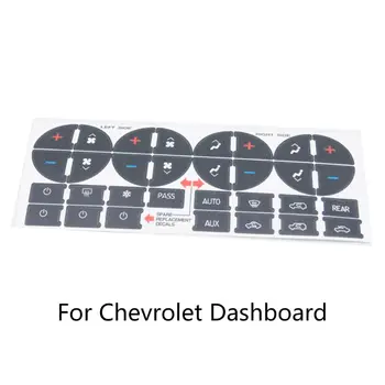 Ремонтный комплект кнопки приборной панели переменного тока, наклейка, наклейки для Silverado sierra tahoe Chevrolet