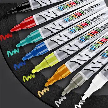 Профессиональная краска для автомобиля, нетоксичная Перманентная Водостойкая ручка для ремонта, Водонепроницаемые ручки для удаления царапин на автомобиле, 8 цветов