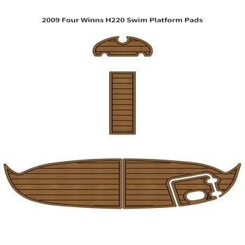 2009 Four Winns H220 Платформа для плавания, коврик для лодки, EVA-пена, Тиковая палуба, коврик для пола, коврик