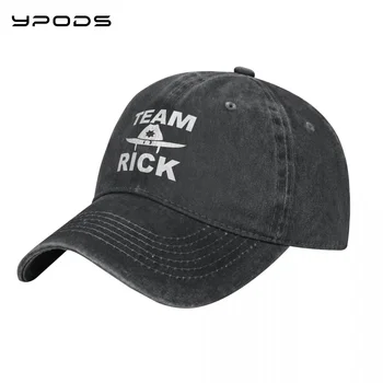 Бейсболки TEAM RICK для мужчин и женщин, винтажные выстиранные хлопковые шляпы для папы, бейсболка с принтом Snapback