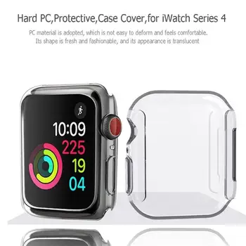 от 40 мм до 44 мм Ультратонкий Жесткий Защитный чехол для экрана ПК, Прозрачная Защитная Рамка для Apple Watch iWatch Series 4