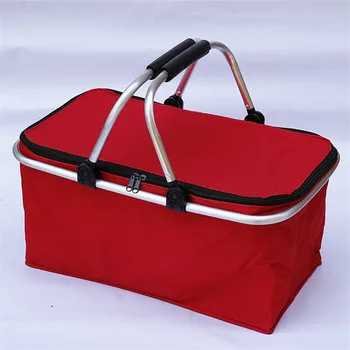 32Л Складные сумки для пикника, кемпинга, ланча, изолированная сумка-холодильник, корзина для хранения, сумка-коробка, уличная Портативная корзина для пикника