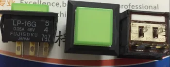 [VK] оригинальный японский сенсорный выключатель света LP-16G квадратная панель со светло-зеленым светодиодом 5 контактов 17.5*17.5*12.5 мм 0.05A 48V LP2S-16G-559-Z