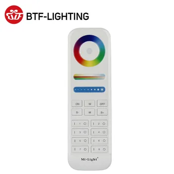 Кнопка сухого заряда Батареи Сенсорный Пульт Дистанционного Управления 2,4 ГГц для Одноцветной CCT RGB RGBW RGB CCT Светодиодная лента 8 Зон 30 м