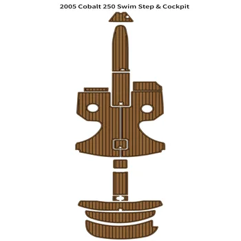 2005 Cobalt 250 Платформа для плавания Кокпит коврик для лодки EVA пена искусственный тик палубный коврик