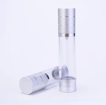 15 мл безвоздушный флакон или пластиковая бутылка для лосьона с безвоздушным насосом может использоваться для косметической упаковки